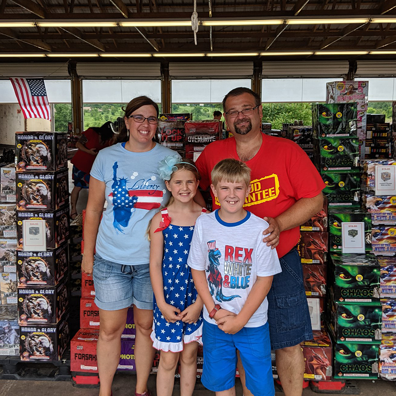 The LaNou Family - Cory, Karie, Logan, Megan & Pyro