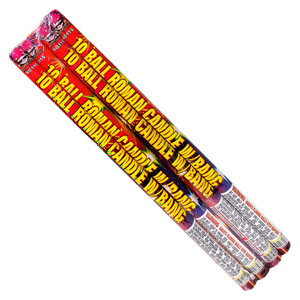 10 Shot Roman Candle with Bang