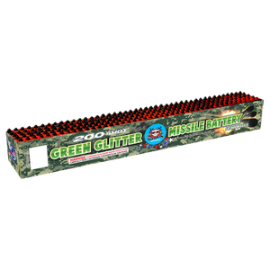 200 Shot Green Glitter Saturn Missile Battery